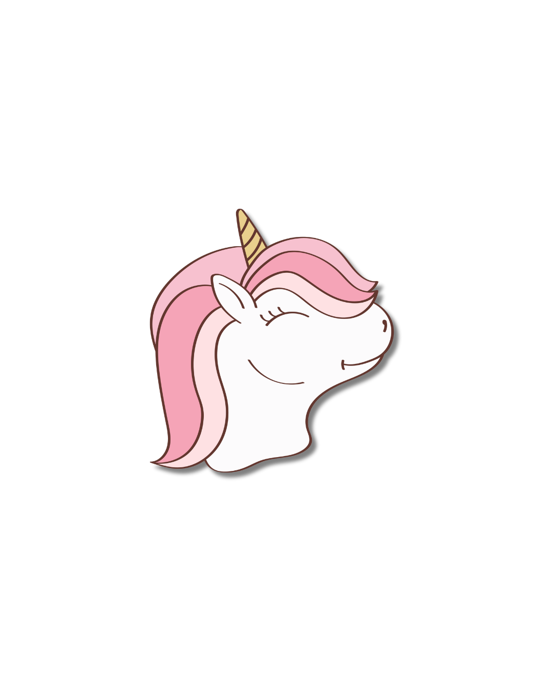 Einhorn fröhlich Ein lachendes Einhorn